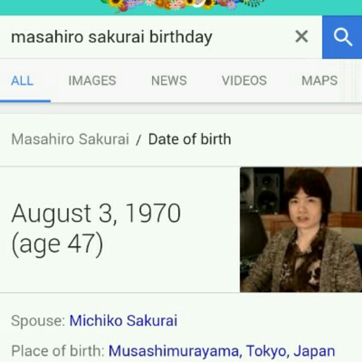 Happy Birthday, Masahiro Sakurai!!! Thanks for creating Kirby!!! 