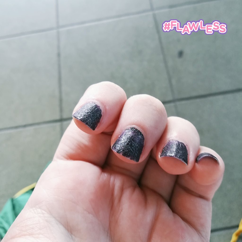 RedHennings's tweet photo. Great #nail game today. #GoPurple #SugarEffect. Thanks @wyconcosmetics 🖤 https://t.co/ijoEG5XcA6