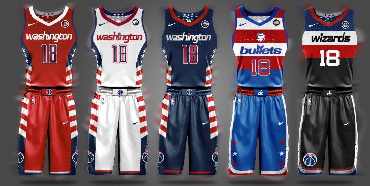 washington wizards uniforms 2018