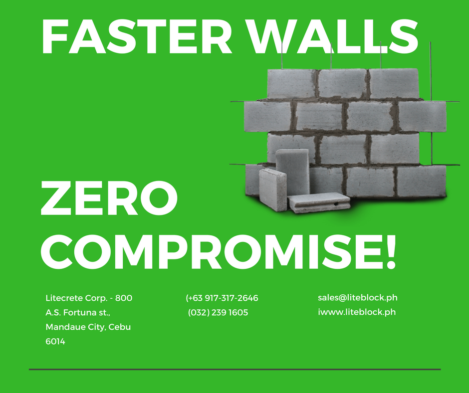 LiteblockPh's tweet photo. LITEBLOCK™  Faster Walls - Zero Compromise with Patented Steel Reinforced Lightweight Walls that are superior to conventional hollow blocks https://t.co/Gs7tI07Sez