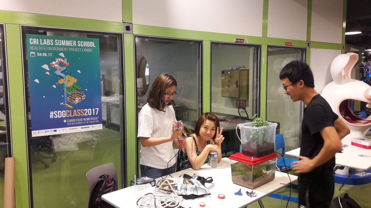 SDGCLaSS's tweet photo. Setting up for tomorrow's #SDGclass2017 exhibit at the @CarrNum in @citedessciences Paris! Free & open to all! 10:00-18:00 / 4 August https://t.co/xJLy1406hS