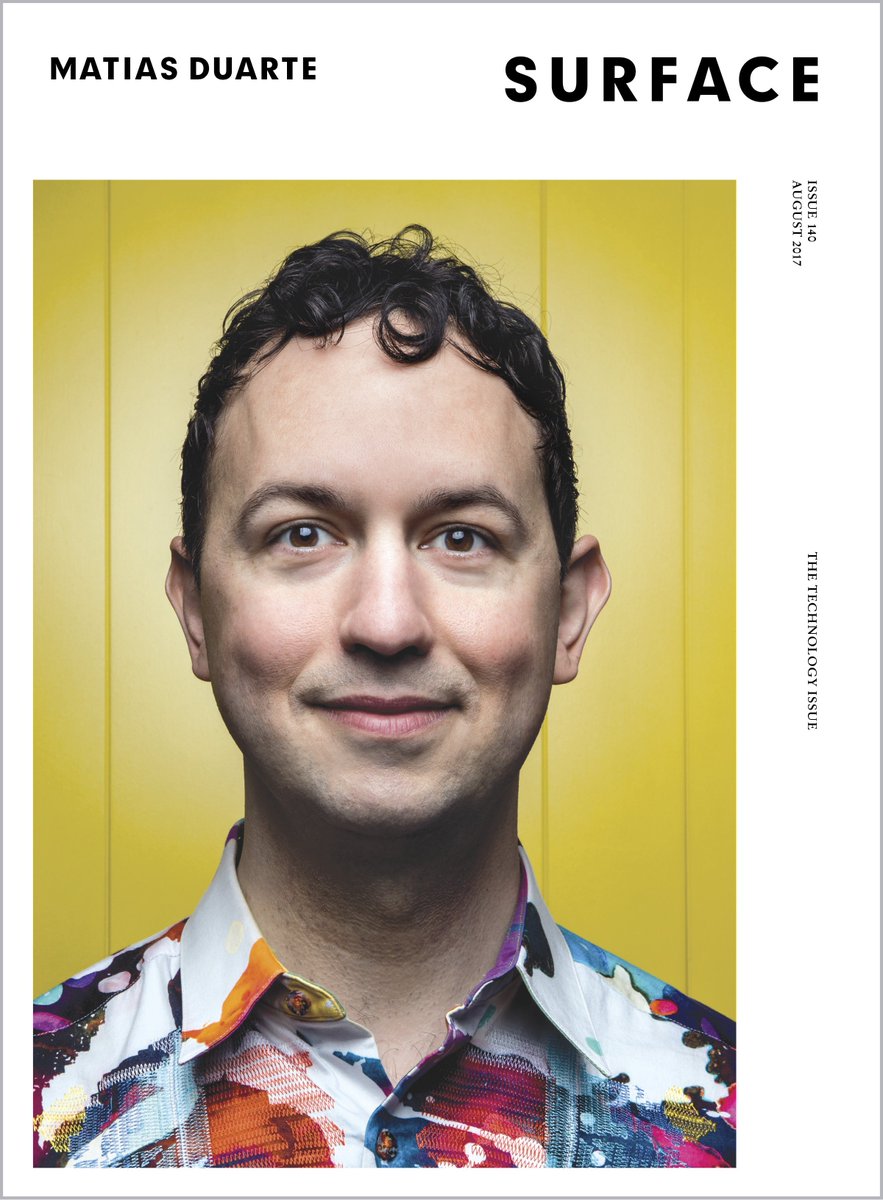 SurfaceMag's tweet photo. Visionary @MatiasDuarte brought design to @Google. Now he's shaping our everyday lives https://t.co/sQ8bSD8CMw #technologyissue #coverstory https://t.co/wPDWVtA1qA