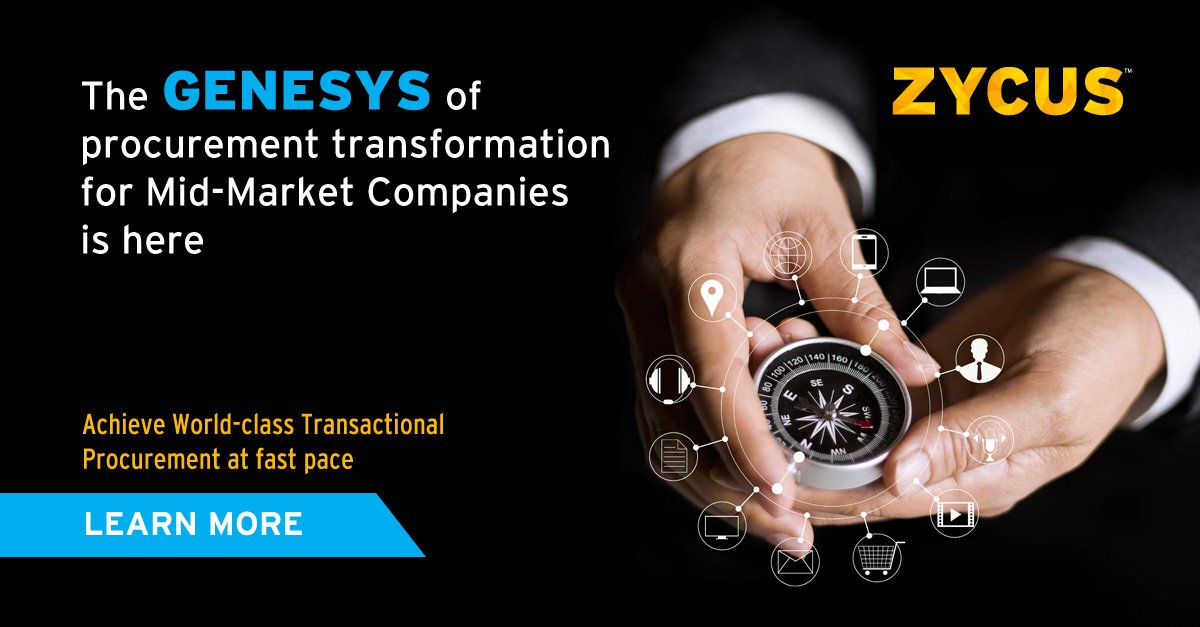 rookiekumar's tweet photo. Zycus to Empower Mid-Market Companies with "Zycus Genesys" https://t.co/iRpXJ8jQ48  #Procurement @SourcingGuy @piblogger1 @BuyersMeetPoint https://t.co/7DDgQLq8vC