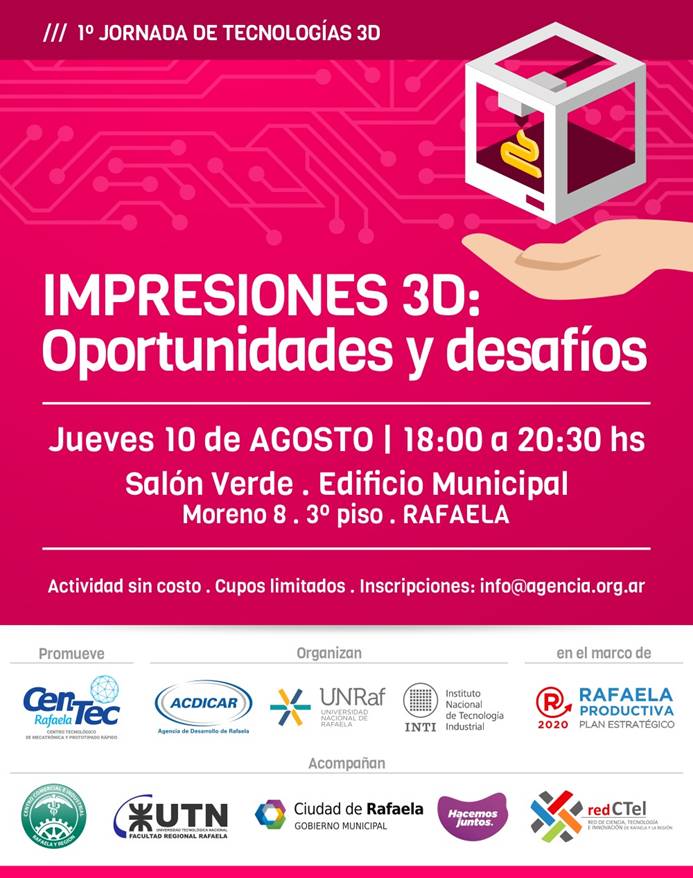 INTIrafaela's tweet photo. #INTI #Rafaela, ACDICAR y UnRaf organizan un ciclo de jornadas para abordar las tecnologías digitales y aditivas de fabricación. https://t.co/eEOxRJR32t