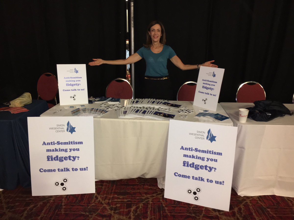 SWCMidwest's tweet photo. Anti-Semitism making you fidgety? Come see the @simonwiesenthal table at the @AEPi Partner Fair! #proudtobeapi https://t.co/bA0tBYuWIz
