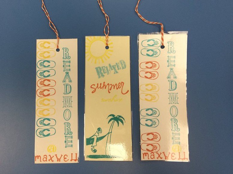 maxmemlib's tweet image. Maxwell Memorial Library is making Summer Reading Bookmarks tonight at 5PM. Join us! #personalizedbookmarks #randomstamping #SummerReading