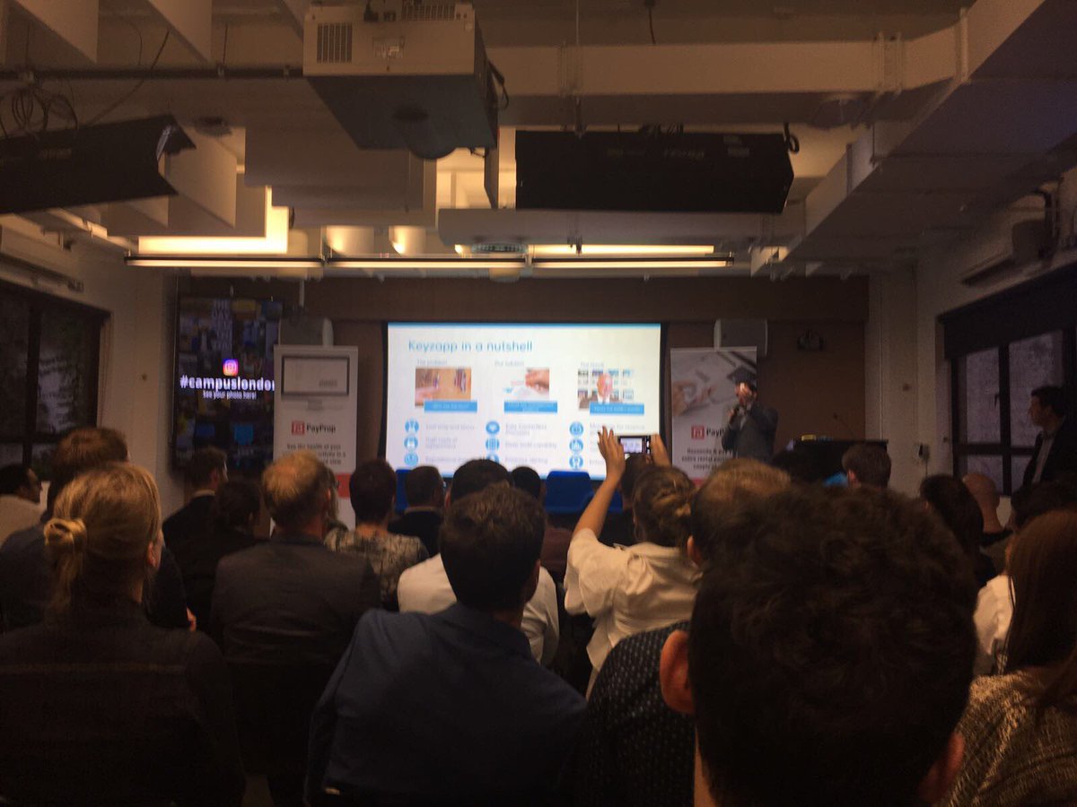 EstateAppsUK's tweet photo. Really simple but effective solution to managing keys for letting offices @Keyzapp at @EAUKNetworking @TeqDen #campuslondon #PropTechDen https://t.co/dq0xrKam5Z