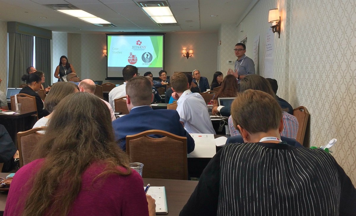 JETProgram's tweet photo. JETAA USA National Conference kicked off this morning ahead of #JET30 celebration! Awesome enthusiasm for JET alumni events (&amp; for omiyage)! https://t.co/WfecCHCW8p