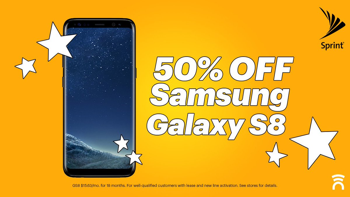 Arch_Telecom's tweet photo. Save 50% instantly on a new Samsung Galaxy S8! Fall in love with the beautiful infinity screen in stores today! https://t.co/pH9PfaR17z https://t.co/ieddhmw95L