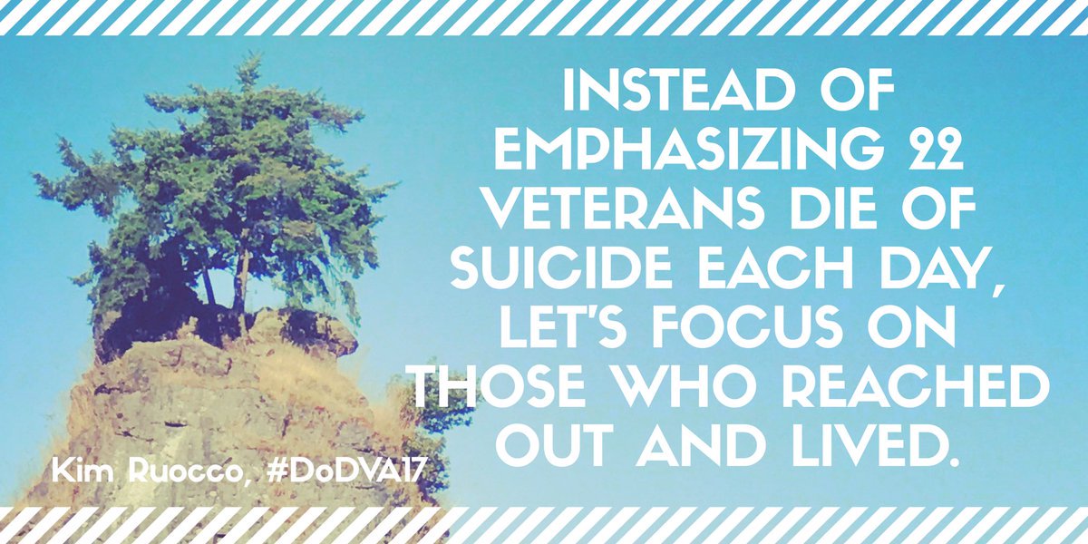 TAPSorg's tweet photo. Nobody wants to hear negative statistics when sick. You want hope, survival stories. @KimRuocco https://t.co/Bt1QuxnmdS #BeThere #DoDVA2017 https://t.co/QK7cP6CRQ3