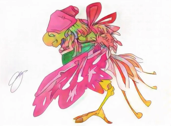 お題箱より「彼岸花」を採用しました。モンスター図鑑(84) 