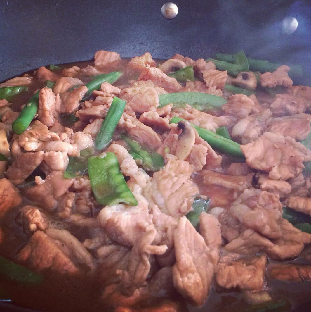 Lunch time order #chicken #pollo #stirfry