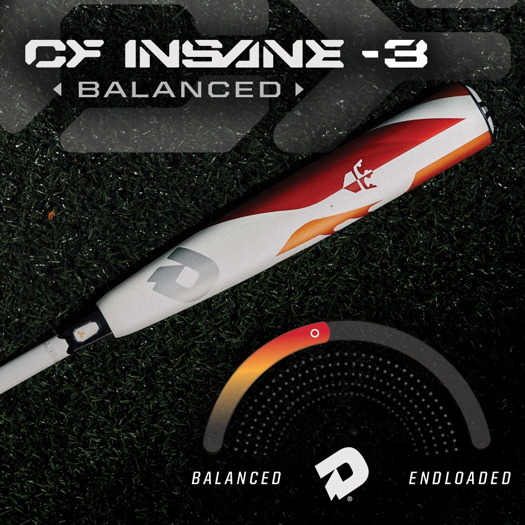 DeMarini's tweet photo. Do you like the feel of a composite, but want a little more mass to your swing? The #CFInsane is the one for you.
https://t.co/A6NuWjqmoB https://t.co/OGwx00FA6c