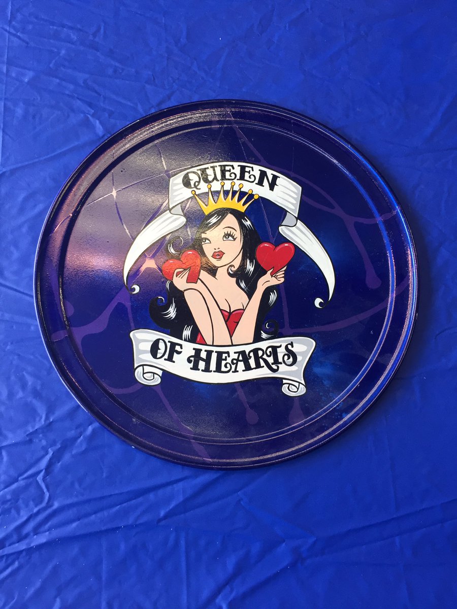 TopHatTattoo's tweet image. #pizzatray #2 #queen of hearts #tophattattoo for ladies