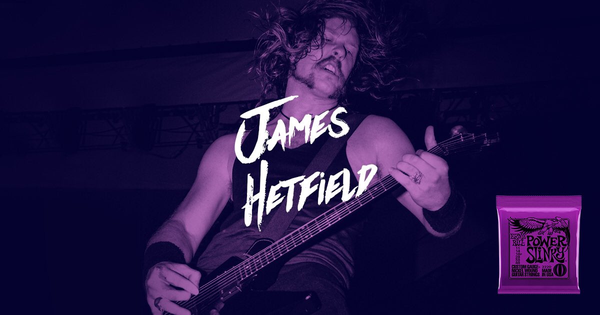 Happy Birthday to long-time Ernie Ball artist, James Hetfield of   