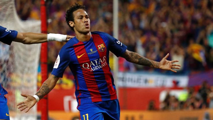 ESPNFC's tweet photo. BREAKING: Barcelona terminate Neymar's contract after accepting world-record €222m fee. https://t.co/5fFnzDY2sA https://t.co/rCus4PiiU9