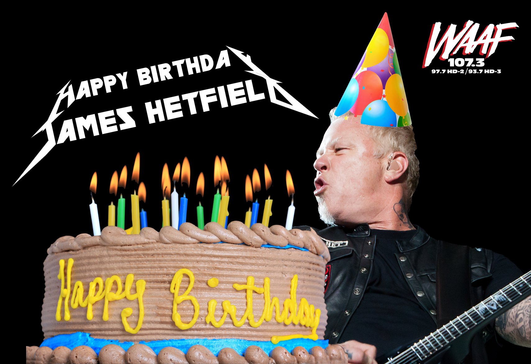 Happy 54th Birthday to James Hetfield of  