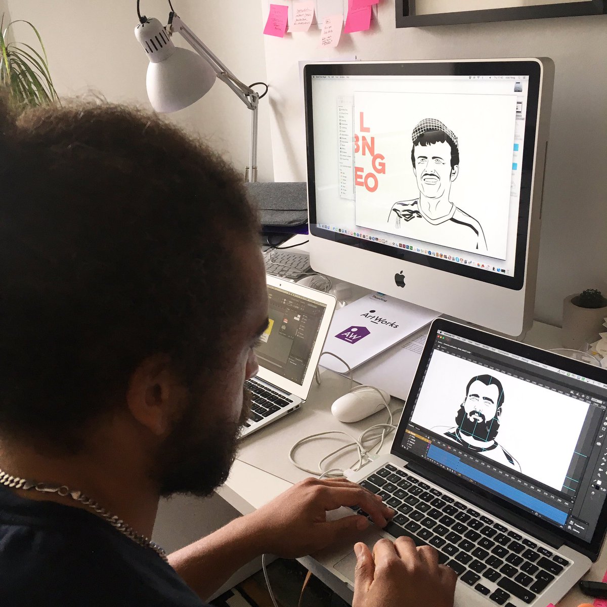 Productive studio day finishing off our animation for the @ArtWorksSheff Seeing is Believing exhibition at next wk's <a href="/SOGreatBritain/">Special Olympics GB</a>