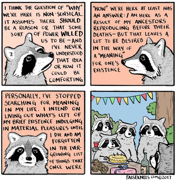 It's been a while since I was invited to a #raccoonbirthdayparty

#comics #webcomics #raccoon #falseknees 