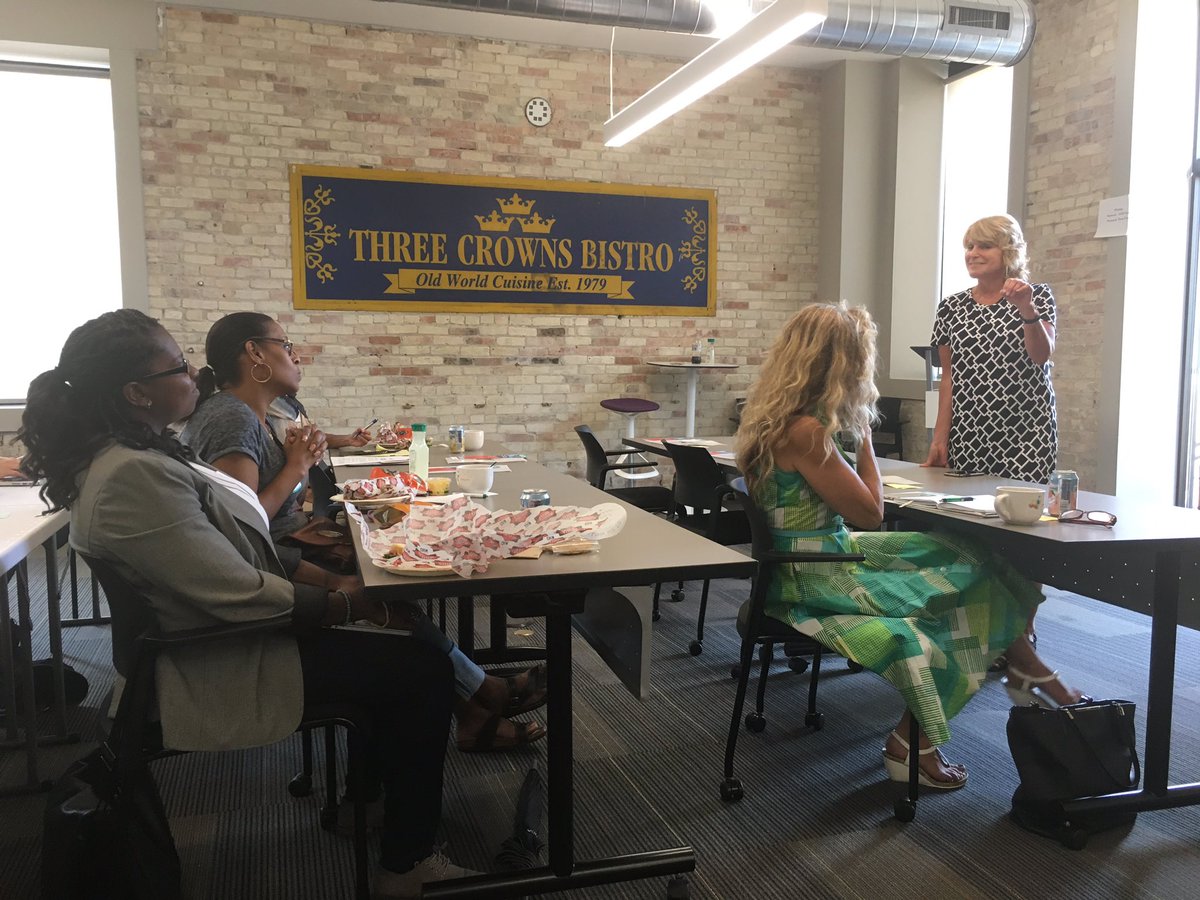 WrinkleCreative's tweet photo. @MarandaTV connecting with community @DowntownGRInc Knowledge is power! #marandatv #events #community #grandrapids #impact #wrinklecreative https://t.co/0B6oCV0DMW