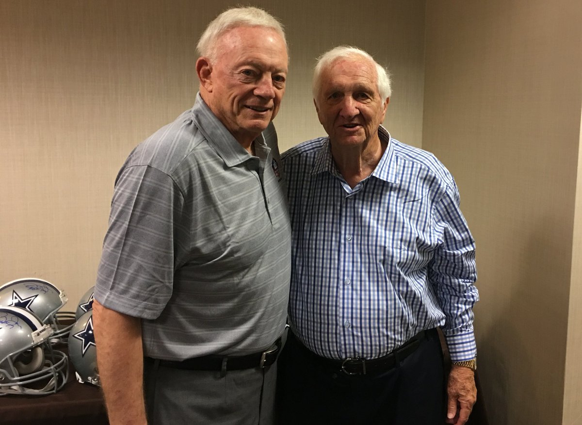 Gil_Brandt's tweet photo. Big HOF weekend for Jerry Jones. Purchased Cowboys for $140M in 1989, most observers said he overpaid. Team worth approximately $4.2B today. https://t.co/PZhzUNf3zJ