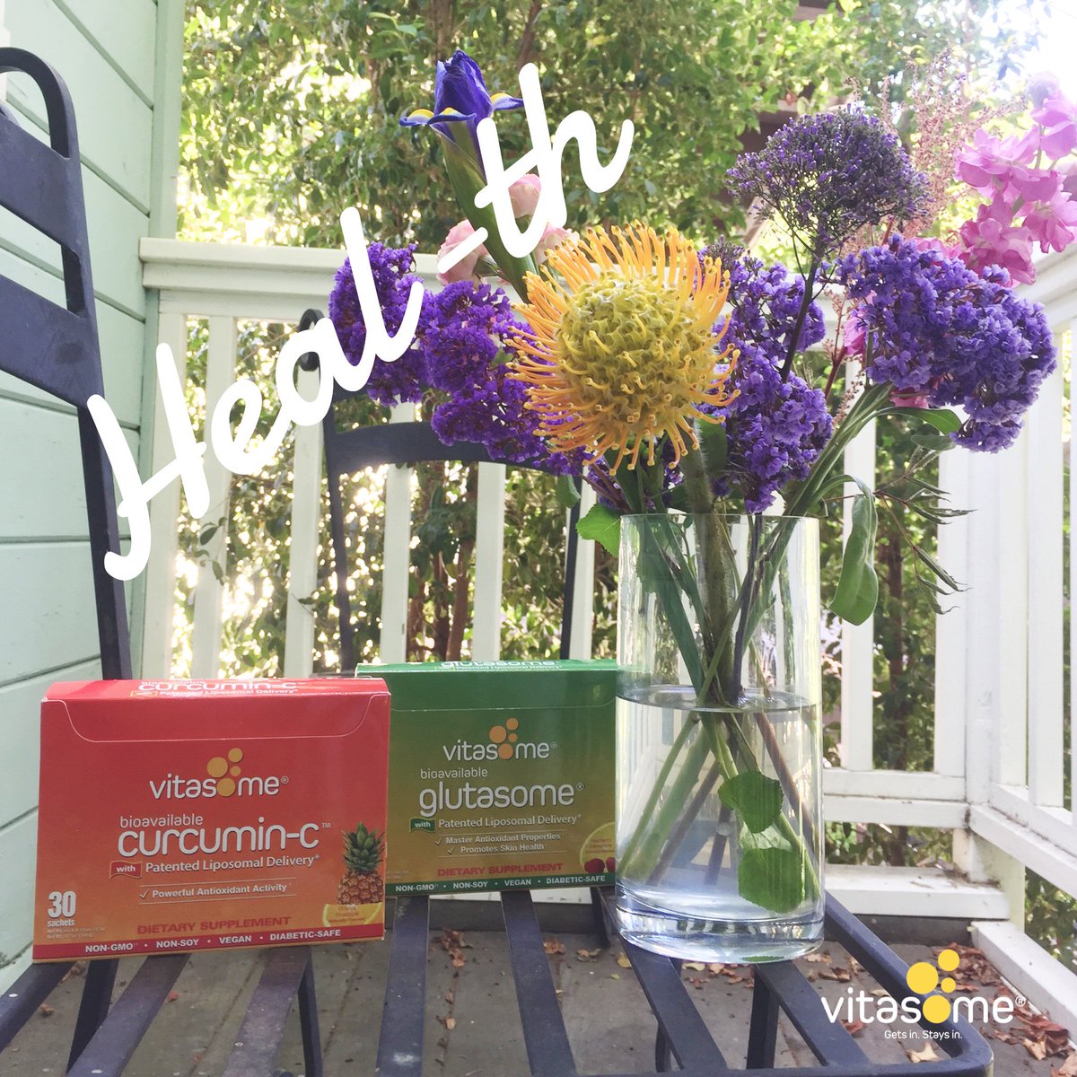 Heal yourself with curcumin-c &amp; glutasome. Health in a box. Go to Vitasome.com for more.