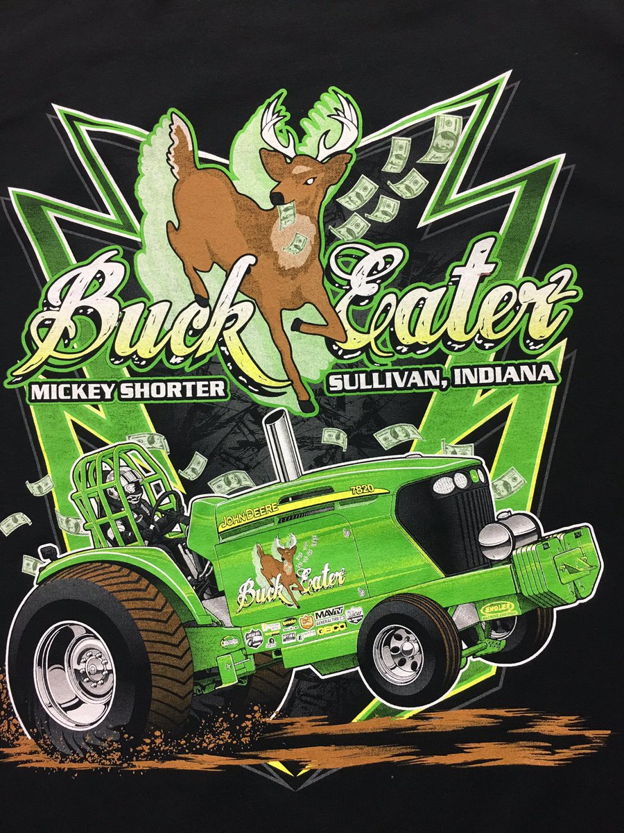 JteesApparel's tweet photo. Buck Eater 2!! #screenprinting #screenprint #jteesapparel #tractorpull #buckeater2 #mickeyshorter  #seymourindiana
#sullivanindiana https://t.co/WKk0HVTXGz