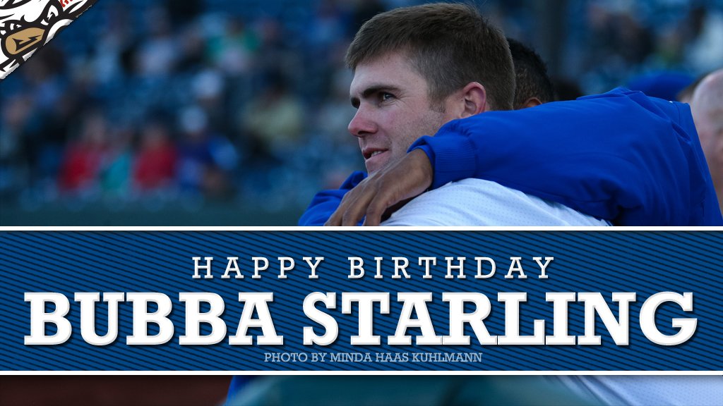  to help wish a HAPPY BIRTHDAY to Storm Chasers outfielder Bubba Starling!  
