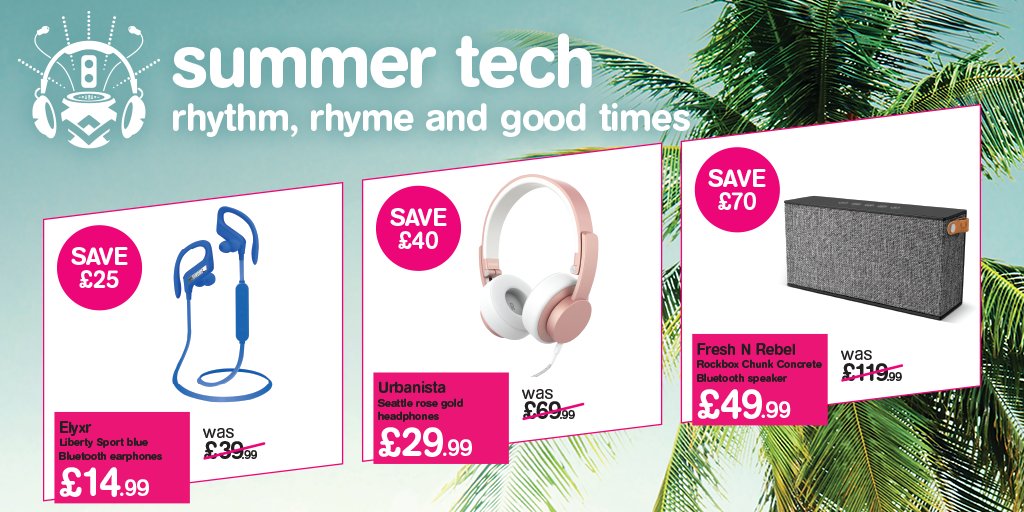hmvtweets's tweet photo. Have you checked out our #hmvSummerTech17 offers yet?!
Find them in-store & online
https://t.co/srqZDDnhNn https://t.co/jRB3l0BgcY