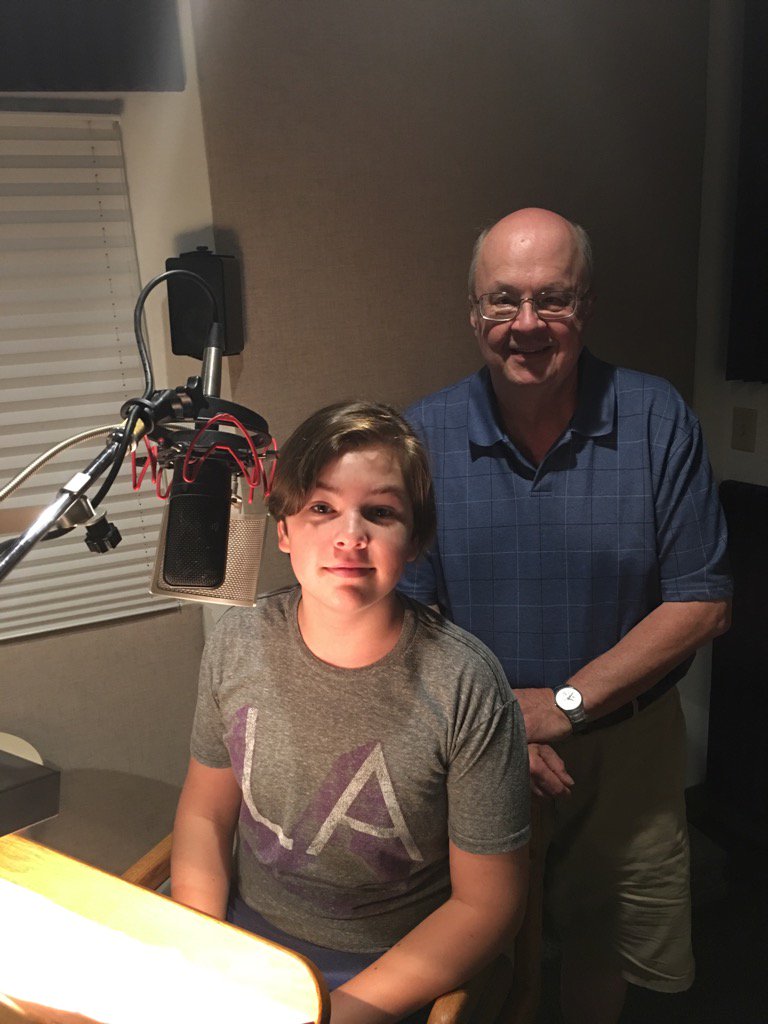 tjkeenan's tweet photo. Last VO recording session today w/ young VO pro @GabeEggerling on an audiobook project for the @Learning_Ally folks. https://t.co/W9IOrDSL8j