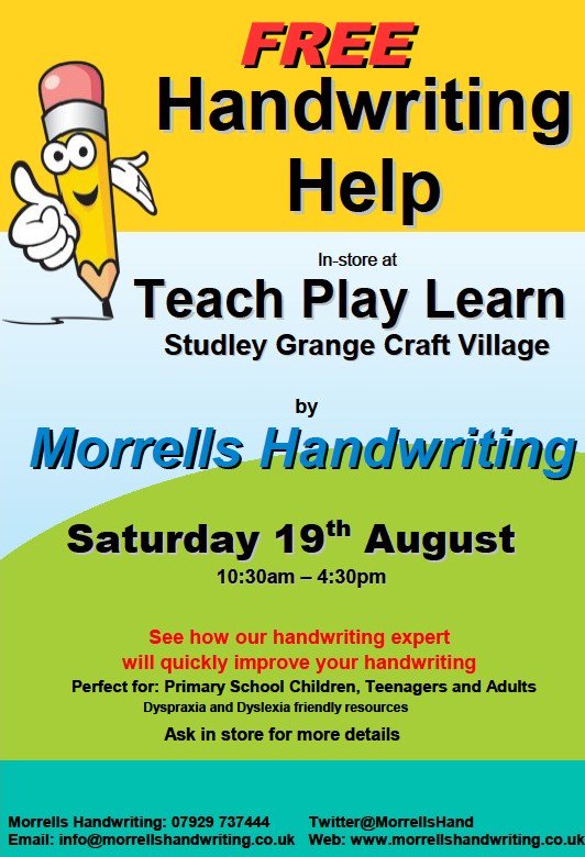 MorrellsHand's tweet photo. Thank you to everyone who has requested another #handwriting #workshop at @teach_primary! We’ll be holding our workshop there on 19th August https://t.co/HZasoGKOTx