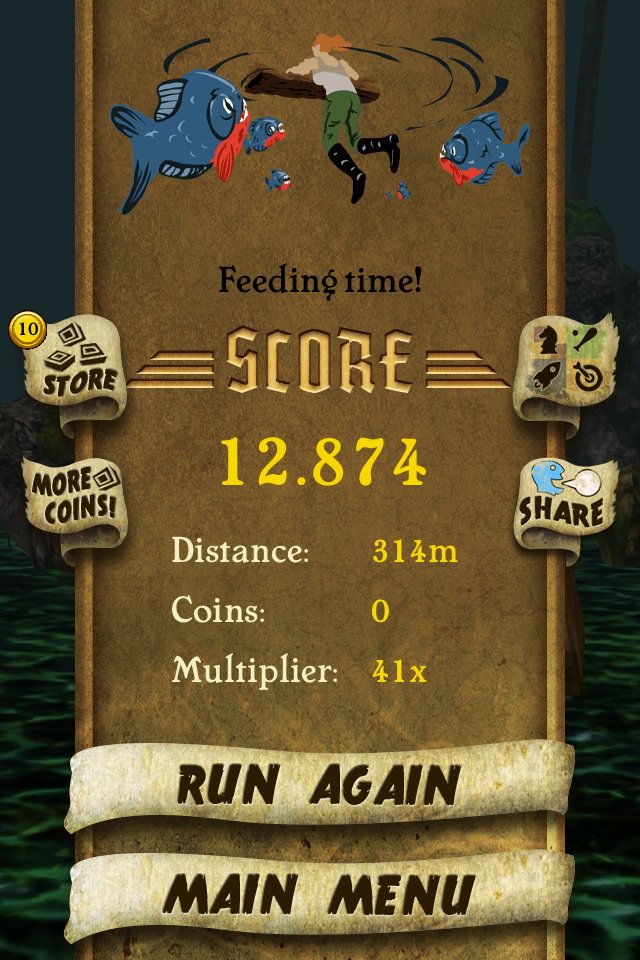 WCleeren's tweet photo. I got 12.874 points while escaping from demon monkeys. Beat that! https://t.co/Ln8HjA2Lg4 #TempleRun https://t.co/Jbd7NEj2ID