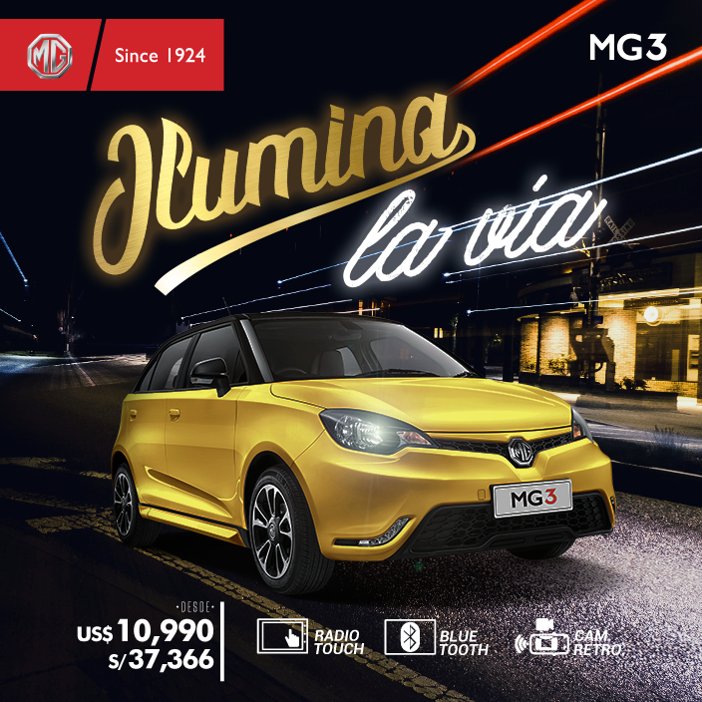 Vive una nueva experiencia al lado de tu aliado MG3😎
Conócelo aquí: goo.gl/9Xj34z 
T.C. Referencial 3.4