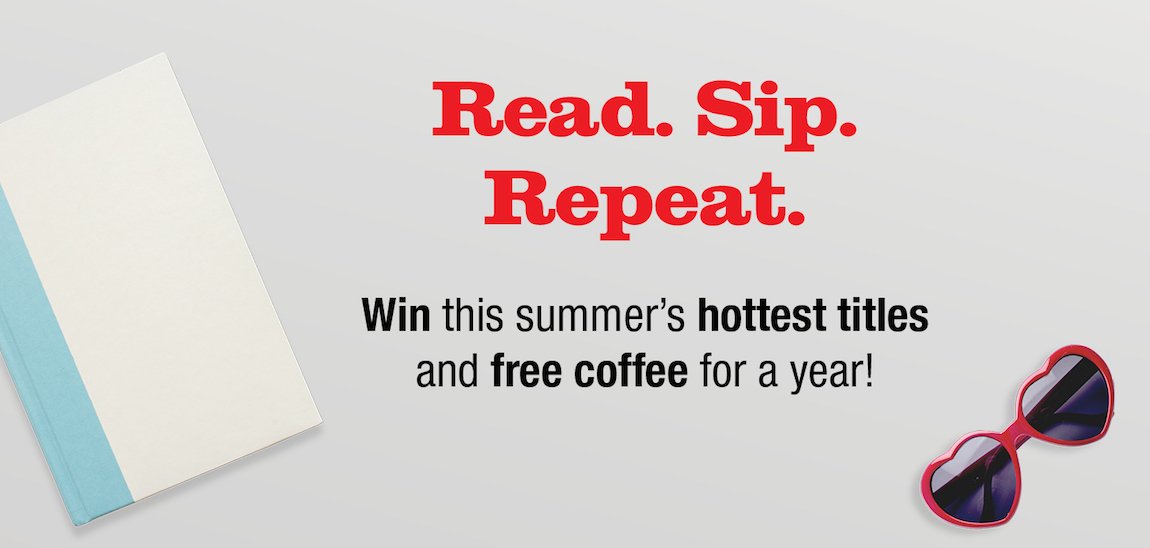 SimonSchusterCA's tweet image. Find out how you can win your own mini library &amp;amp; free coffee from @aromaespresso at readsiprepeat.ca! #ReadSipRepeat