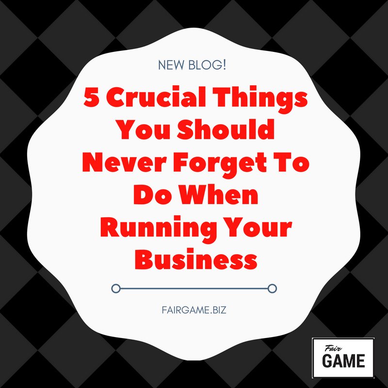 NEW BLOG: Crucial Things You Should Never Forget to Do While Running Your Biz! bit.ly/2vn4it5 Important! #entrepreneur #leadership