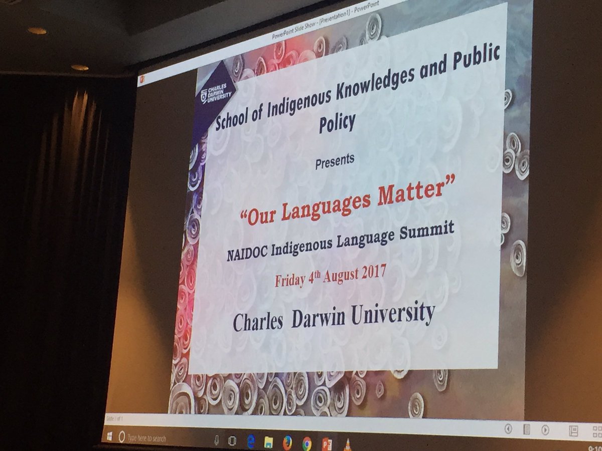 ADC_Commission's tweet photo. Looking forward to a full days program #Ourlanguagematters @CDUmedia #School ofIndigenous Knowledge and Public Policy @TopEndTweets https://t.co/HkD7CNNBeV
