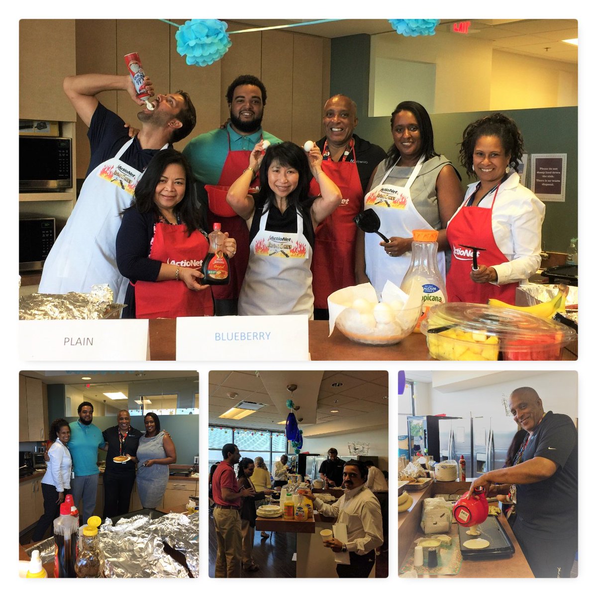 ActioNet_Inc's tweet photo. Will S, an #ActioNet lead supporting our Dept. of State client, organized a #pancake #breakfast for 100 of his colleagues. Well done Will! https://t.co/BKfsX89yoW