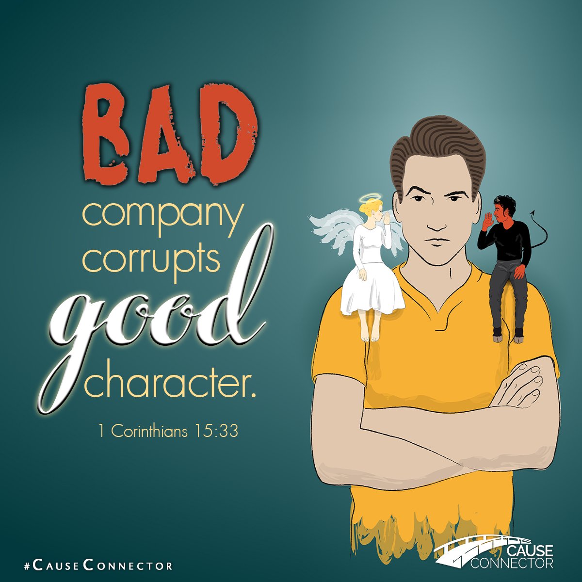 theccapp's tweet photo. 1Corinthians 15:33 #CauseConnector #Amen #BibleVerse https://t.co/TjUlgqai9O