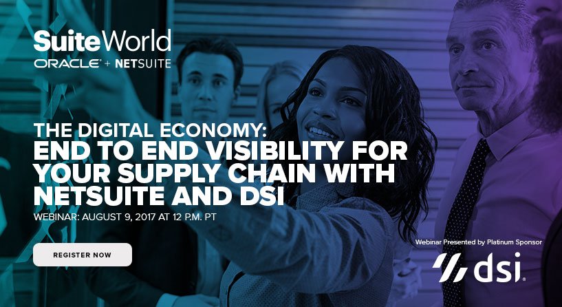 DSIMobile's tweet photo. DSI's own Bob Carver will discuss the future of the supply chain during a webinar hosted by NetSuite. Register now! https://t.co/0YnOYQDhdO https://t.co/Peg5ciGSYk