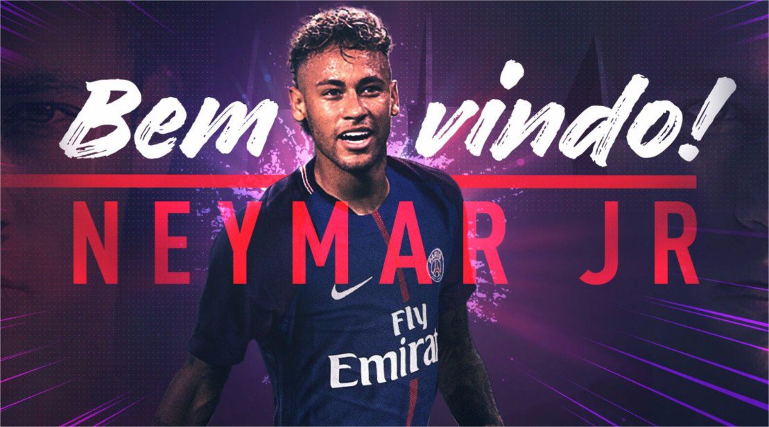 lnstantFoot's tweet photo. OFFICIEL !

Le PSG a officialisé l'arrivée de Neymar Jr au club !

Neymar est parisien ! 🔵🔴 https://t.co/zuelQ7ENsT