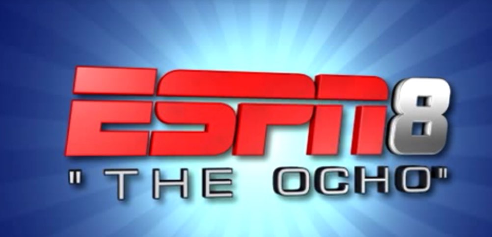 darrenrovell's tweet photo. ESPNU turning into "ESPN8: The Ocho" on August 8. https://t.co/JZsbSumSsT