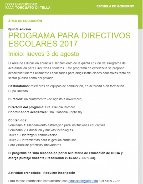InfoLuminis's tweet photo. Programa para directivos escolares 2017 - #UTDA - Desde el 03/08 - https://t.co/tWbDmJlMYl https://t.co/bl0bPcOvJS