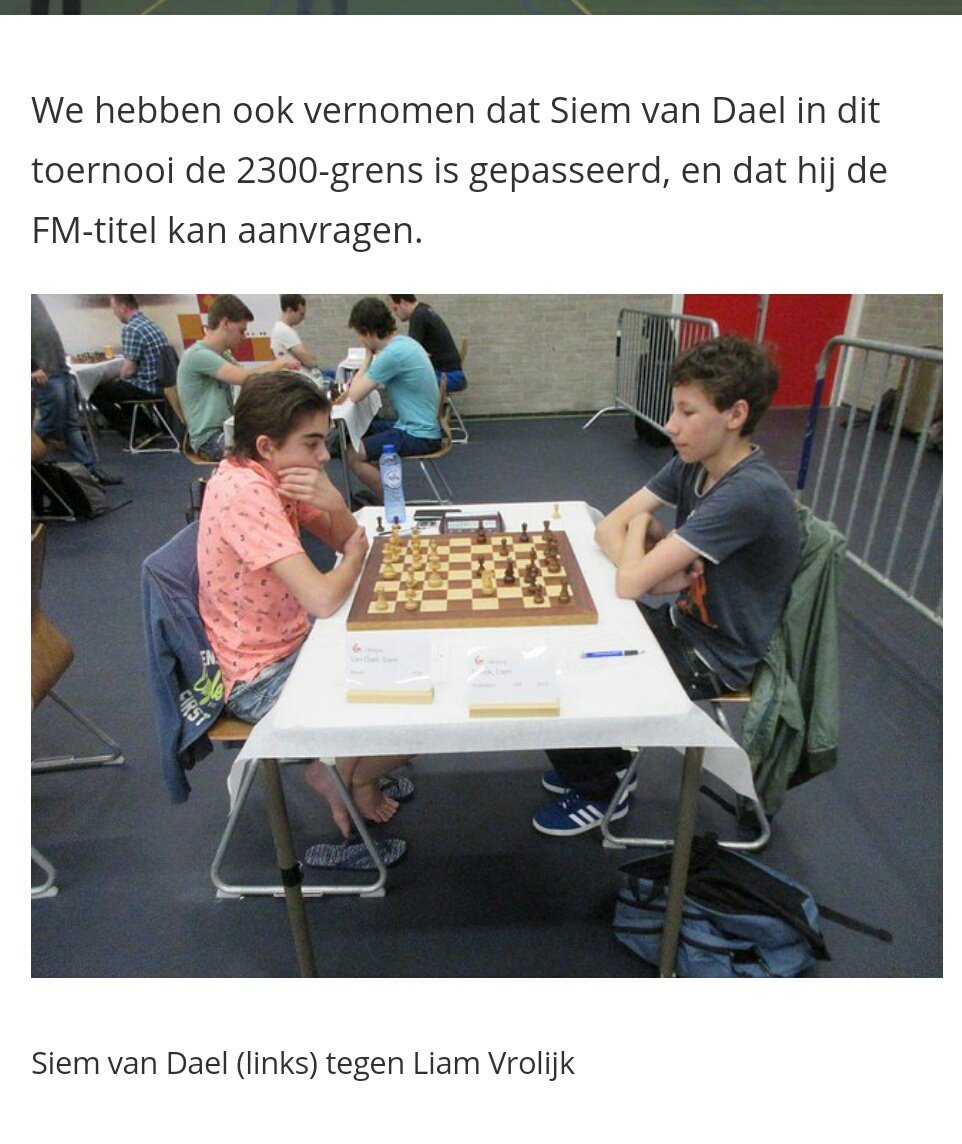 Yessss!  Vandaag in Dieren op het ONK mijn FM-titel verdiend. Kei blij mee 😀😀😀😀♛♔♞<a href="/TopsportLimburg/">Topsport Limburg</a> <a href="/onkdieren/">ONK_Schaken_Dieren</a>