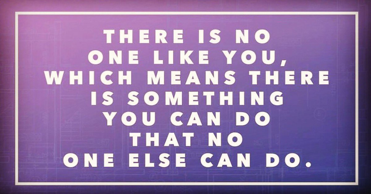 mareikekramper's tweet photo. 'There is no one like you, which means there is something you can do that no one else can do' - @DrCarolineLeaf #perfectyou #drcarolineleaf https://t.co/Z8VuvVYTdK