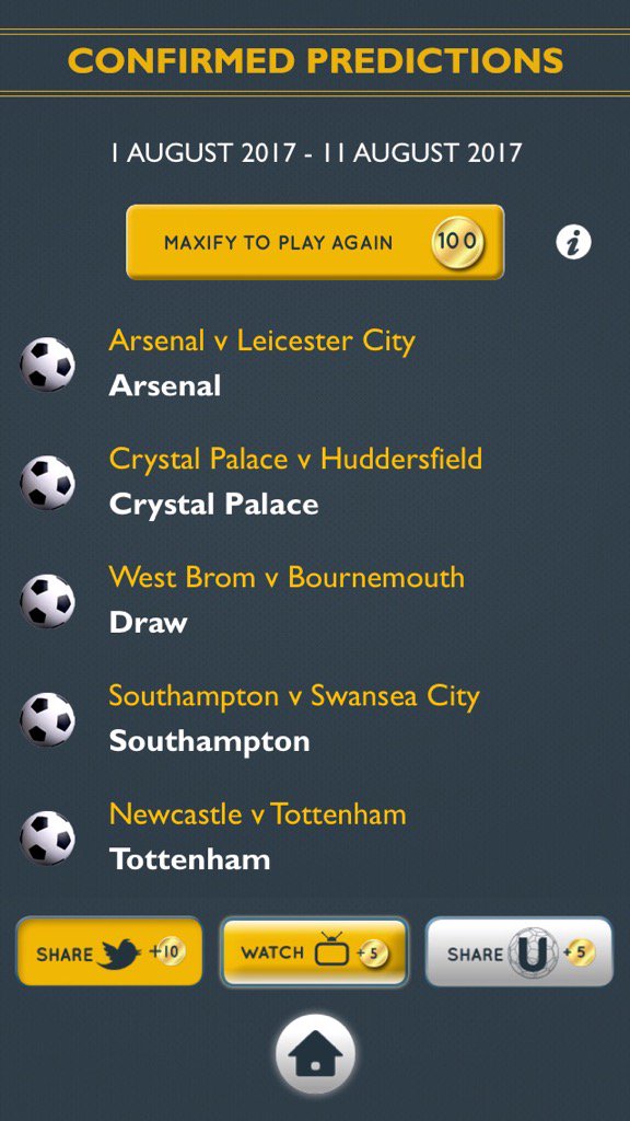 SimonSimonefc's tweet image. See my #EPL predictions for @uMAXitFootball. Predict FREE &amp;amp; WIN weekly prizes &amp;amp; real cash bit.ly/1Mk6WNW