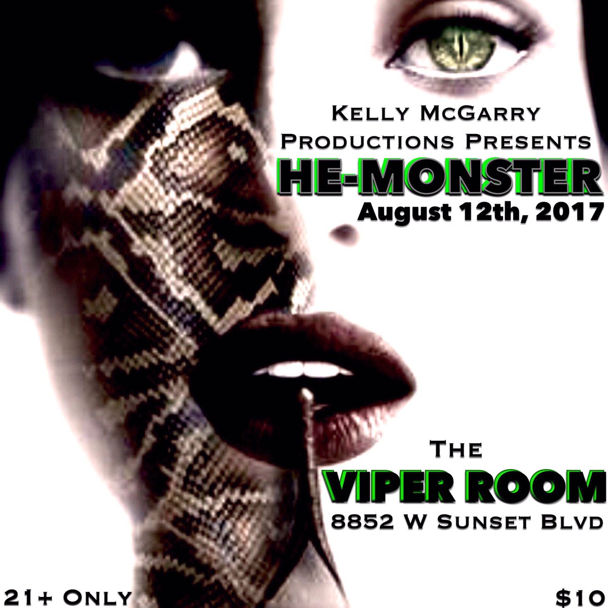 HeMonsterBand's tweet photo. @HeMonsterBand @theVIPERroom 8.12.17 10:00pm 21+ $10 in advanced through us. More info on Facebook #hemonster #theviperroom https://t.co/7Qi3ZhfhQq
