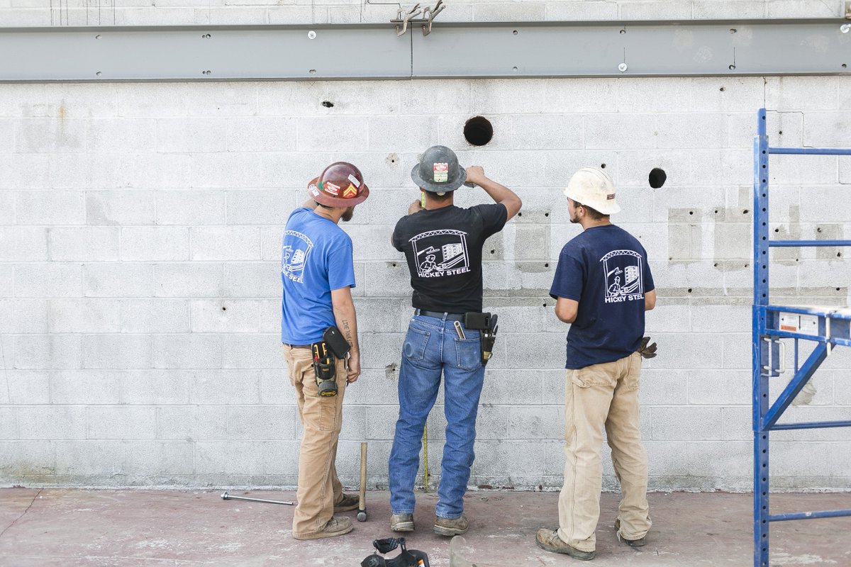 Hard at work on downtown's newest public space, Roebuck Square. For more information, visit sodobg.com.