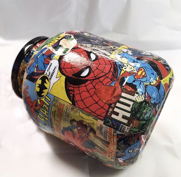 jarsofjodes's tweet image. A jar for a superhero. They loved it! My jars cost £25 plus p&amp;amp;p. Choose your design and order today!