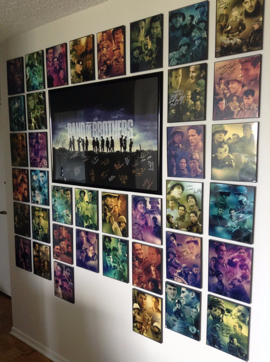 Gilove2dance's tweet photo. My wall of Band of Brothers is complete 😍 https://t.co/5GPkuGiKGL
