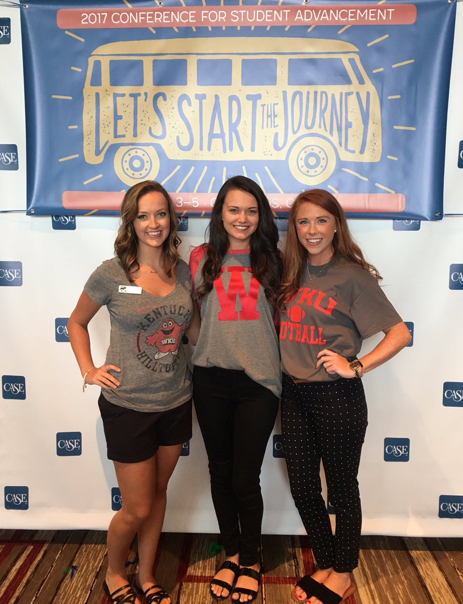 WKUSAA's tweet photo. Ready to start the weekend at CASE ASAP! #caseasap2017 https://t.co/ZQfyb70Mnz